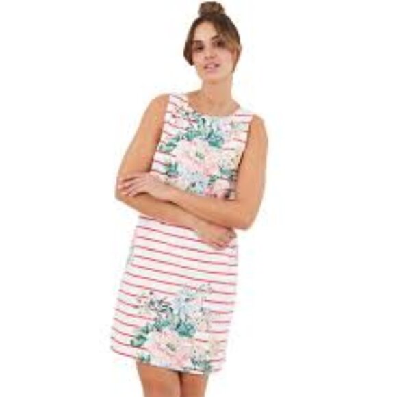 JOULES Riva Sleeveless Jersey Shift Dress - Picture 1 of 7